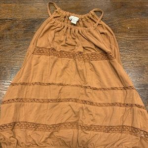 American Eagle Rust Halter Crop Top